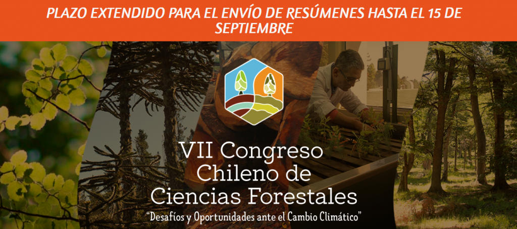 Se amplía plazo para el envío de resúmenes al “VII Congreso Chileno de Ciencias Forestales”