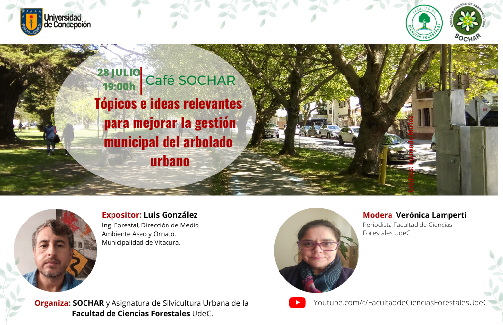 CAFÉ SOCHAR: Tópicos e ideas relevantes para mejorar la gestión municipal del arbolado urbano