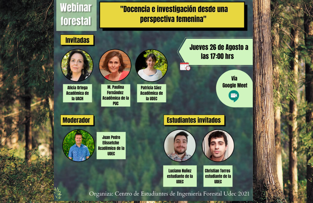 Webinar Forestal: "Docencia e investigación desde una perspectiva femenina"