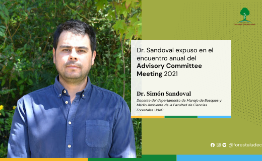 Dr. Simón Sandoval expuso en el Encuentro anual del PMRC Advisory Committee Meeting 2021