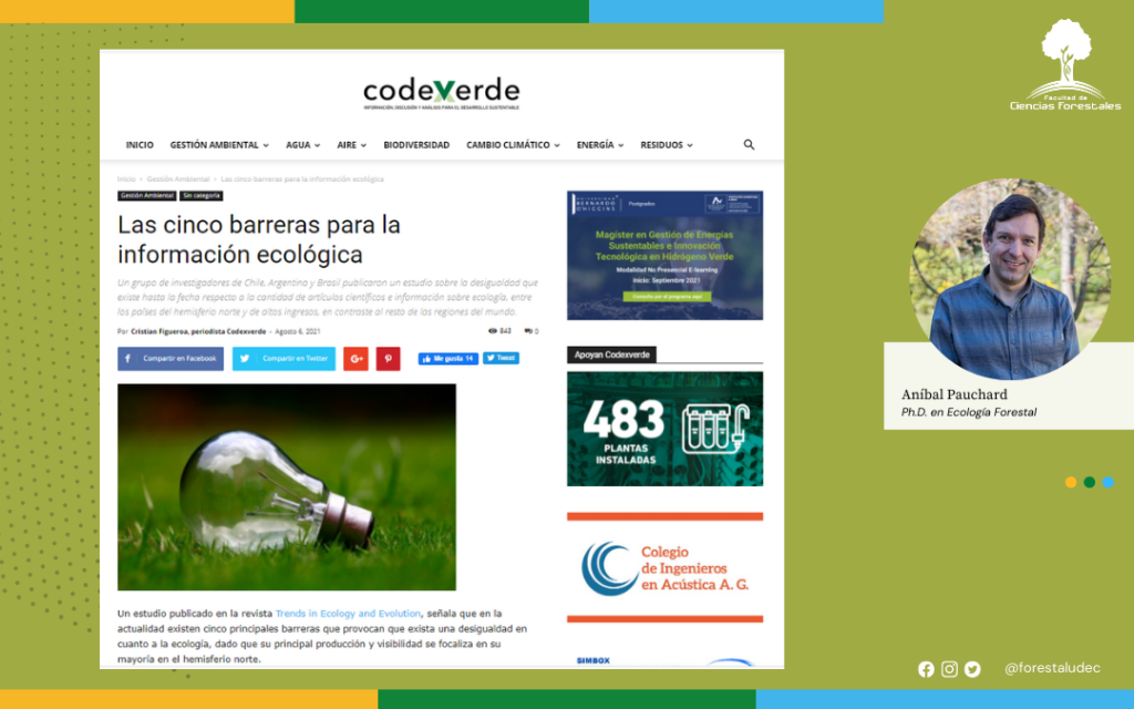 Entrevista: Las cinco barreras para la información ecológica