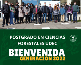 Bienvenida estudiantes de Postgrado en Cs. Forestales, generación 2022
