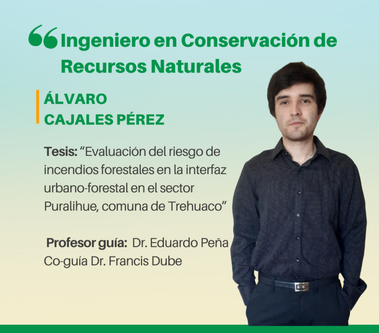 Álvaro Cajales Pérez es nuestro nuevo Ingeniero en Conservación de Recursos Naturales