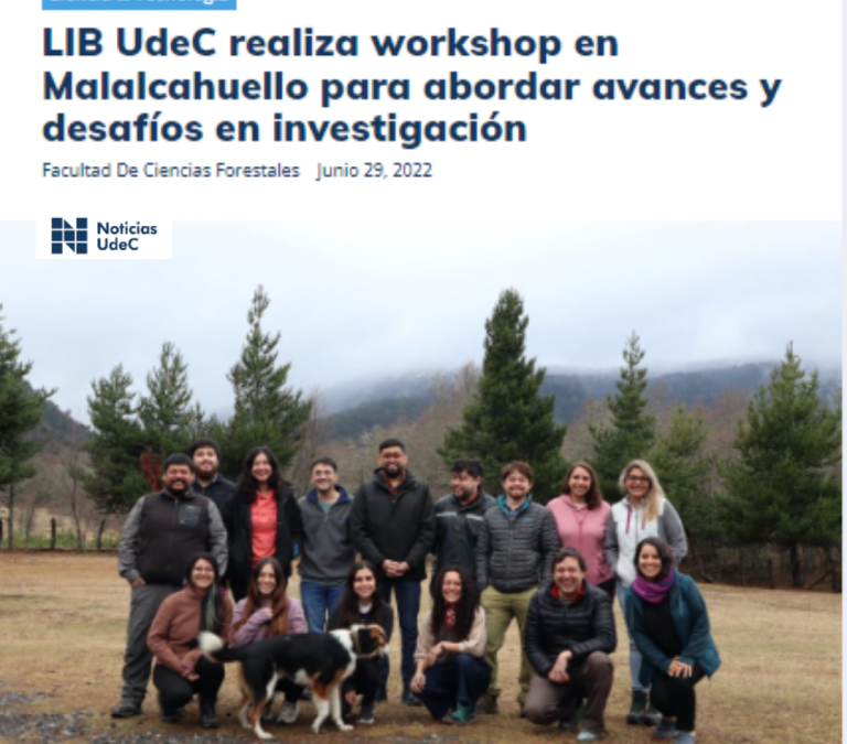 LIB UdeC realiza workshop en Malalcahuello para abordar avances y desafíos en investigación