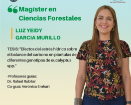 La Srta. Luz Yeidy García Murillo es nuestra nueva Magíster en Ciencias Forestales UdeC