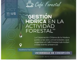 5 octubre, próximo Café Forestal en la UdeC