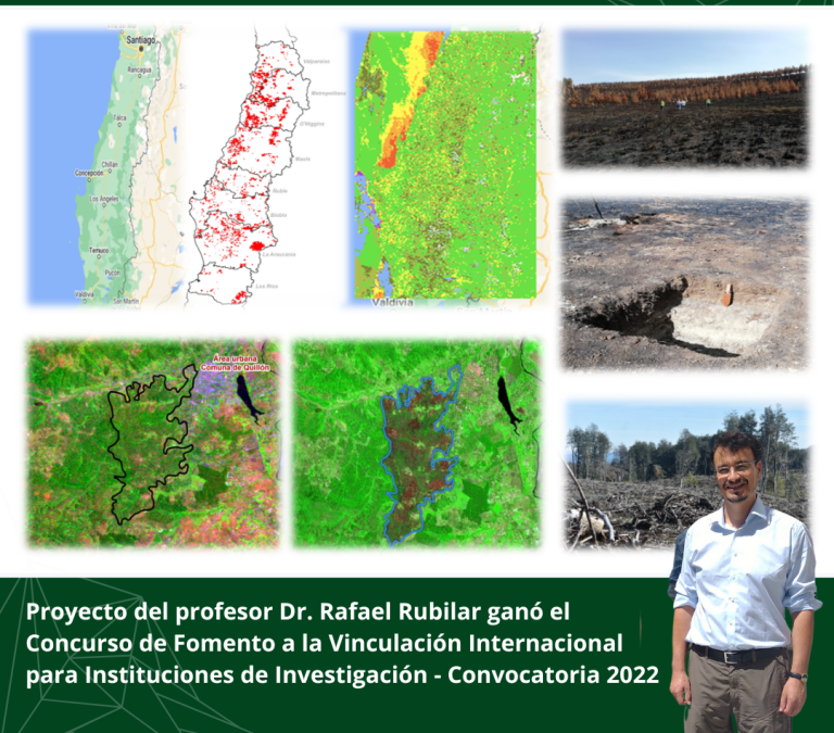 Proyecto del profesor Dr. Rafael Rubilar ganó el Concurso de Fomento a la Vinculación Internacional para Instituciones de Investigación – Convocatoria 2022