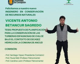 Vicente Antonio Betancur Sagredo es nuestro nuevo Ing. en Conservación de Recursos Naturales